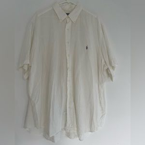 Ralph Lauren Button-Down shirt short sleeve WHITE